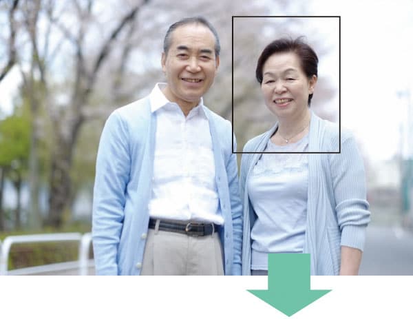遺影加工前の写真